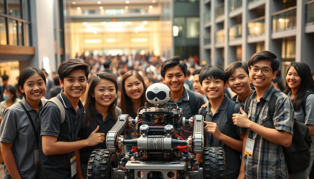 Mahasiswa RI Menang Lomba Robotika Internasional