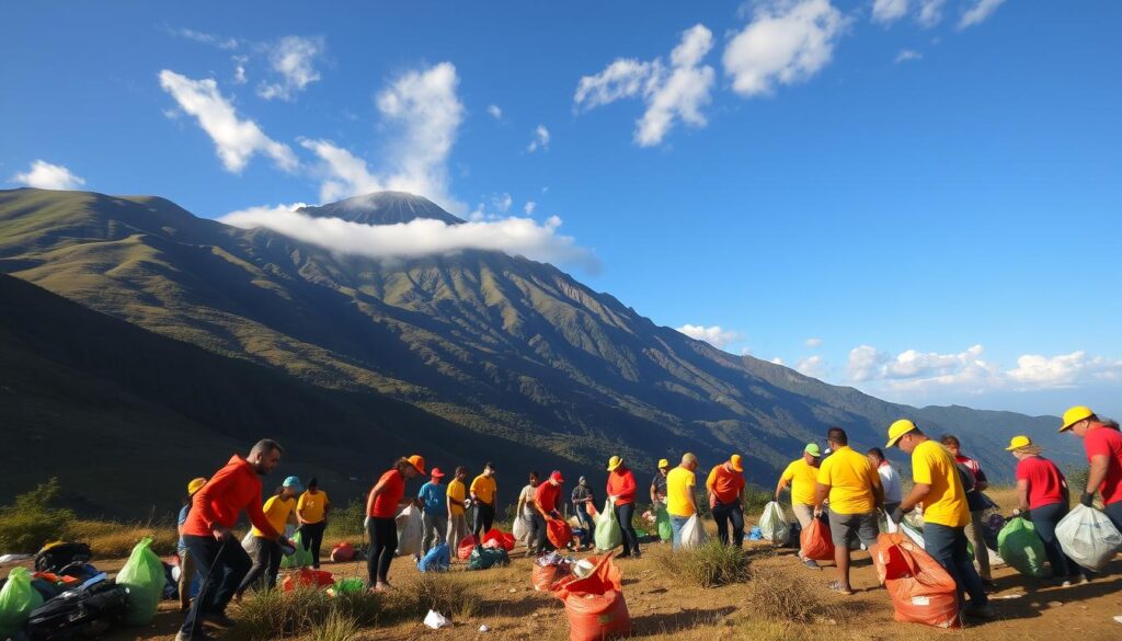 aksi bersih gunung