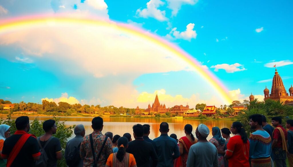 pelangi ganda dalam budaya